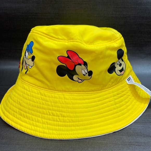 NEW Levi's x Disney Mickey & Friends Reversible Bucket Hat Adult Large - Picture 9 of 12